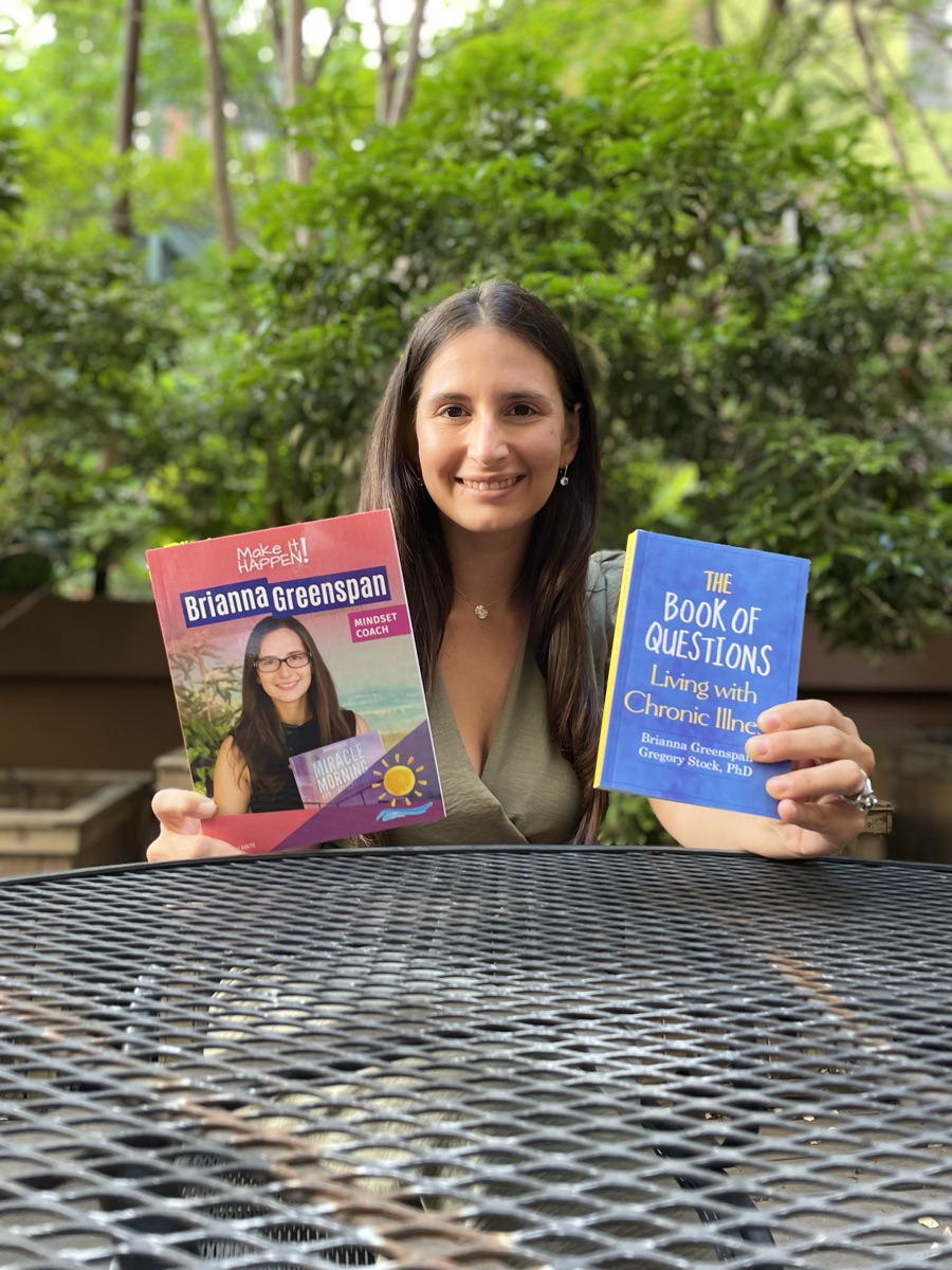 Brianna with her books